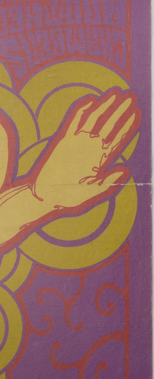 Wes Wilson, konsertaffisch, Creative Litograph Co. 1967.
