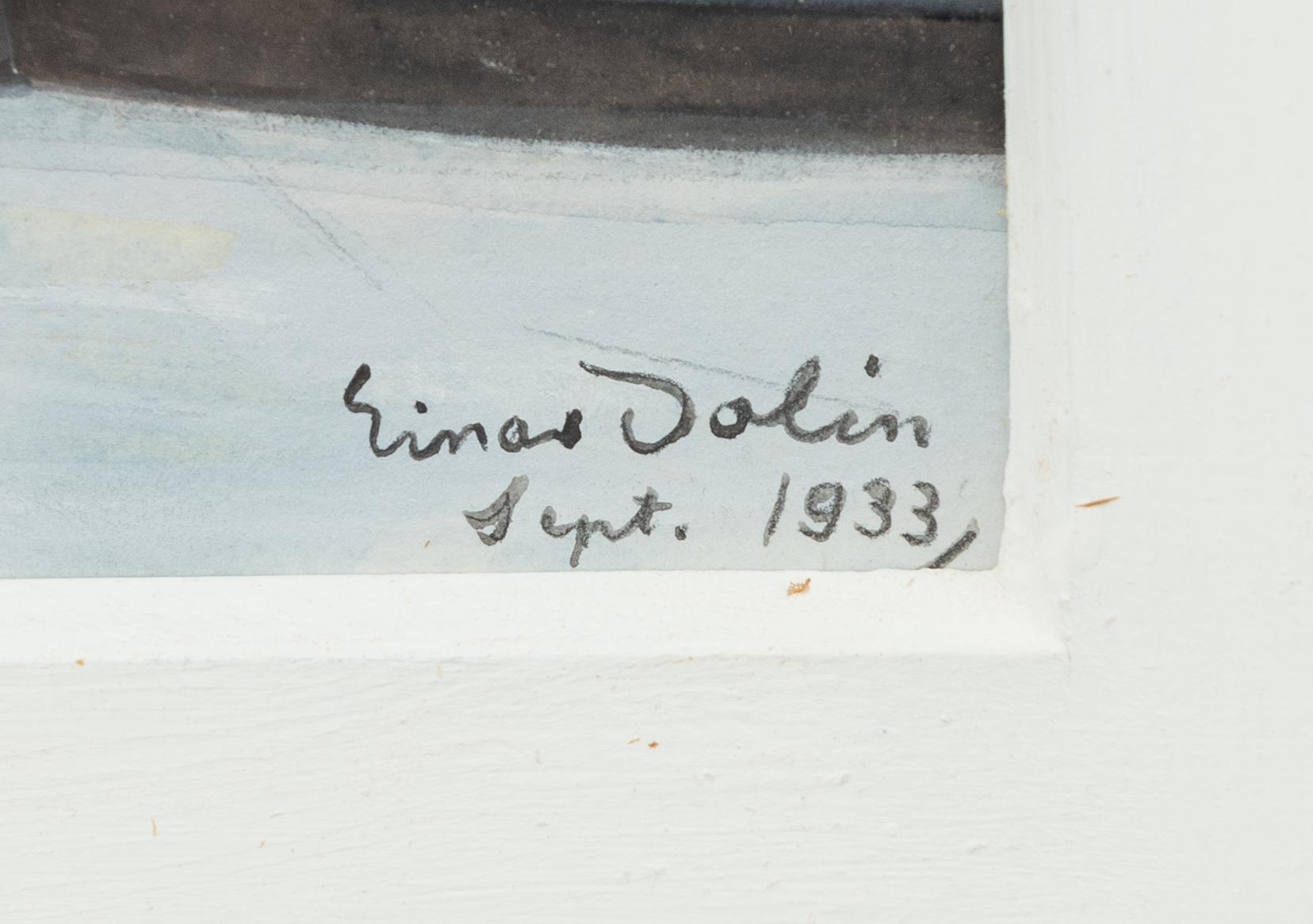 Einar Jolin, Vy mot Kastellholmen, Stockholm.