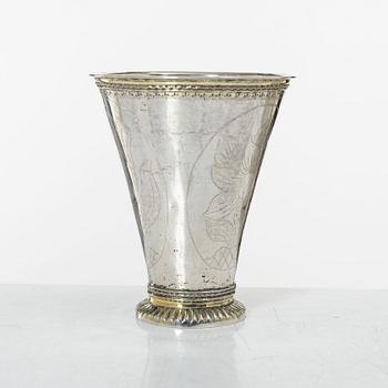 Christoffer Baumann, cup, silver, Hudiksvall 1791.