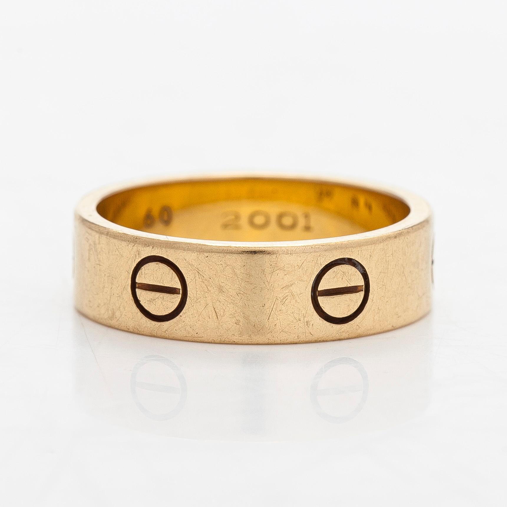 Cartier, sormus, "Love", 18K kultaa.