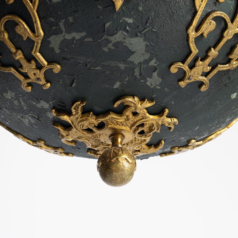 An Empire style ceiling lamp, early 20th Century.