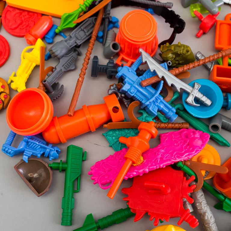 TURTLES, 36 delar, Playmates toys, 1980/90-tal.