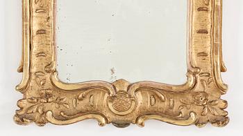 A ROCOCO STYLE MIRROR, 19TH CENTURY.