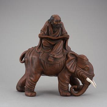 SKULPTUR, lergods, Japan, 1800/1900-tal.