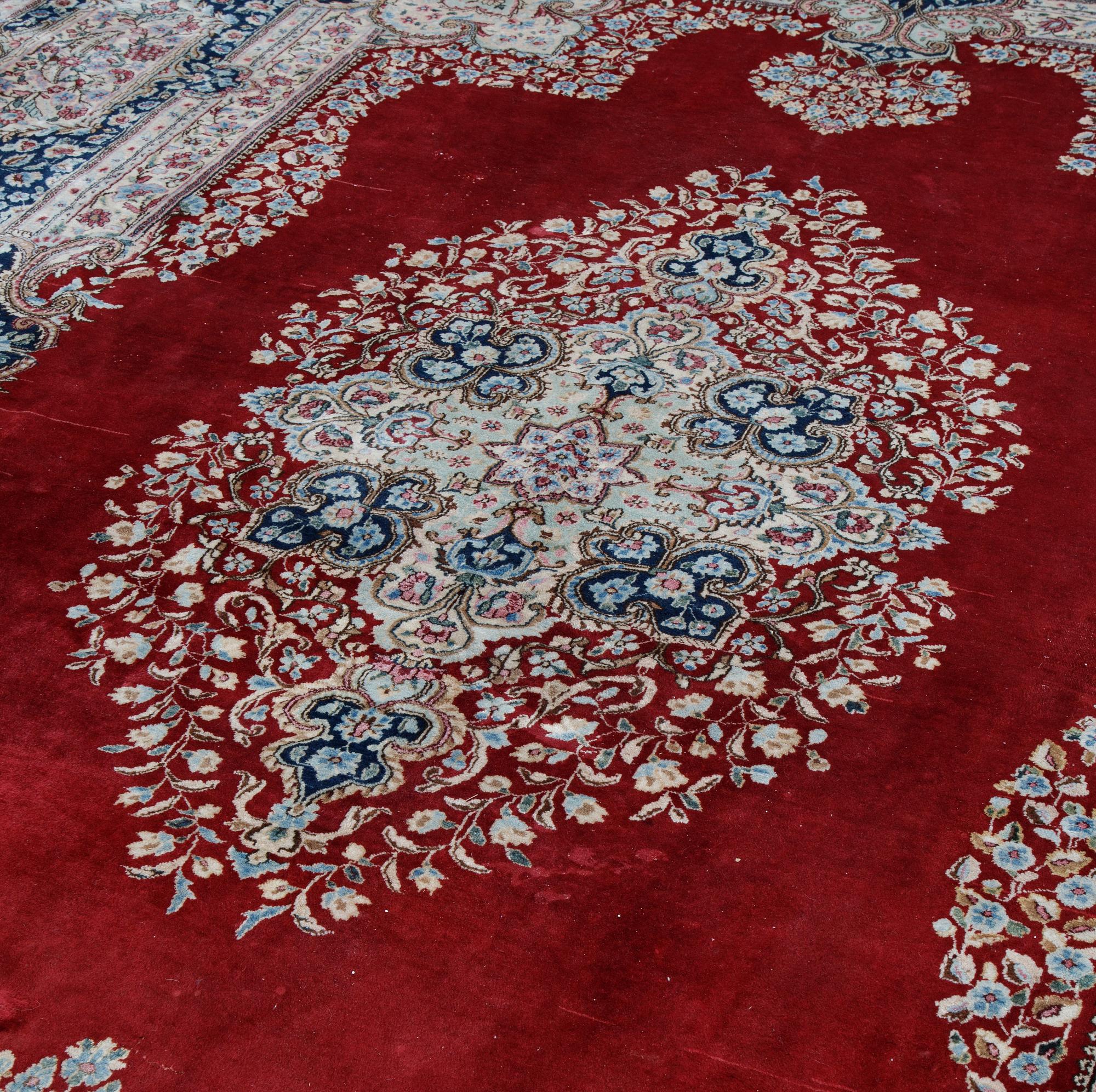 A carpet, Old Kerman, ca 467 x 295 cm.