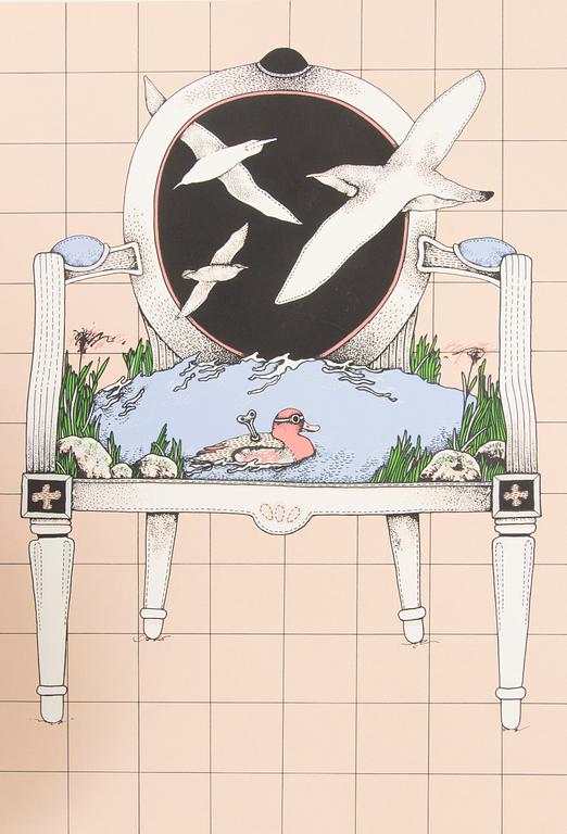 Grafikmapp, fjorton finländska poeter och konstnärer, Eurographica Helsingfors 1978.