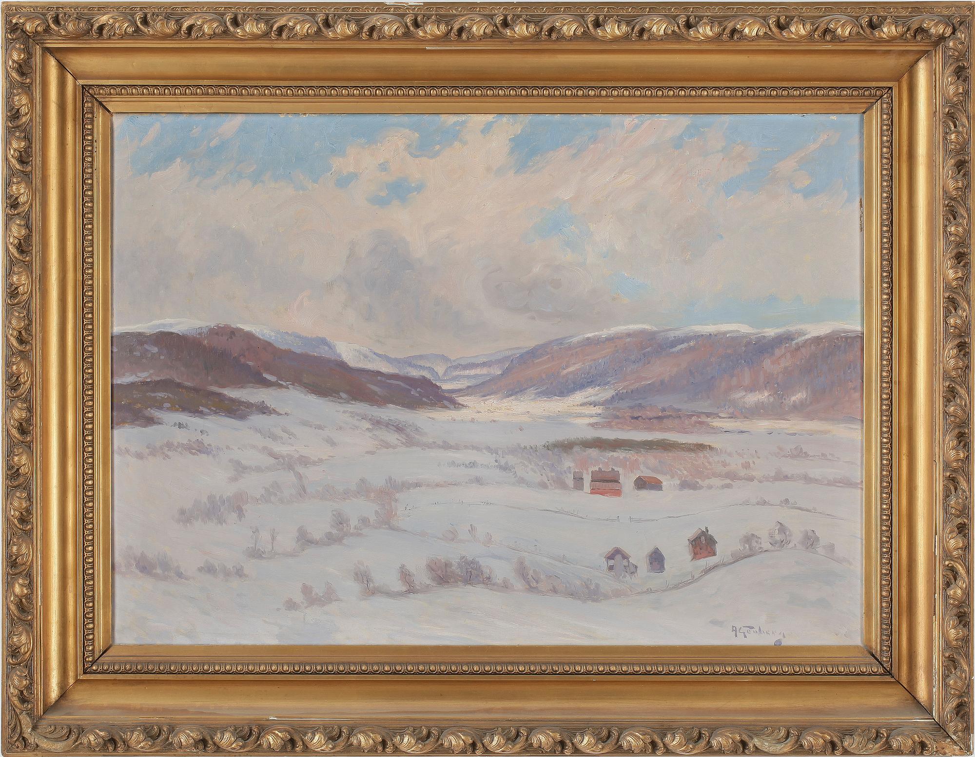 ANTON GENBERG, Olja på duk, signerad.