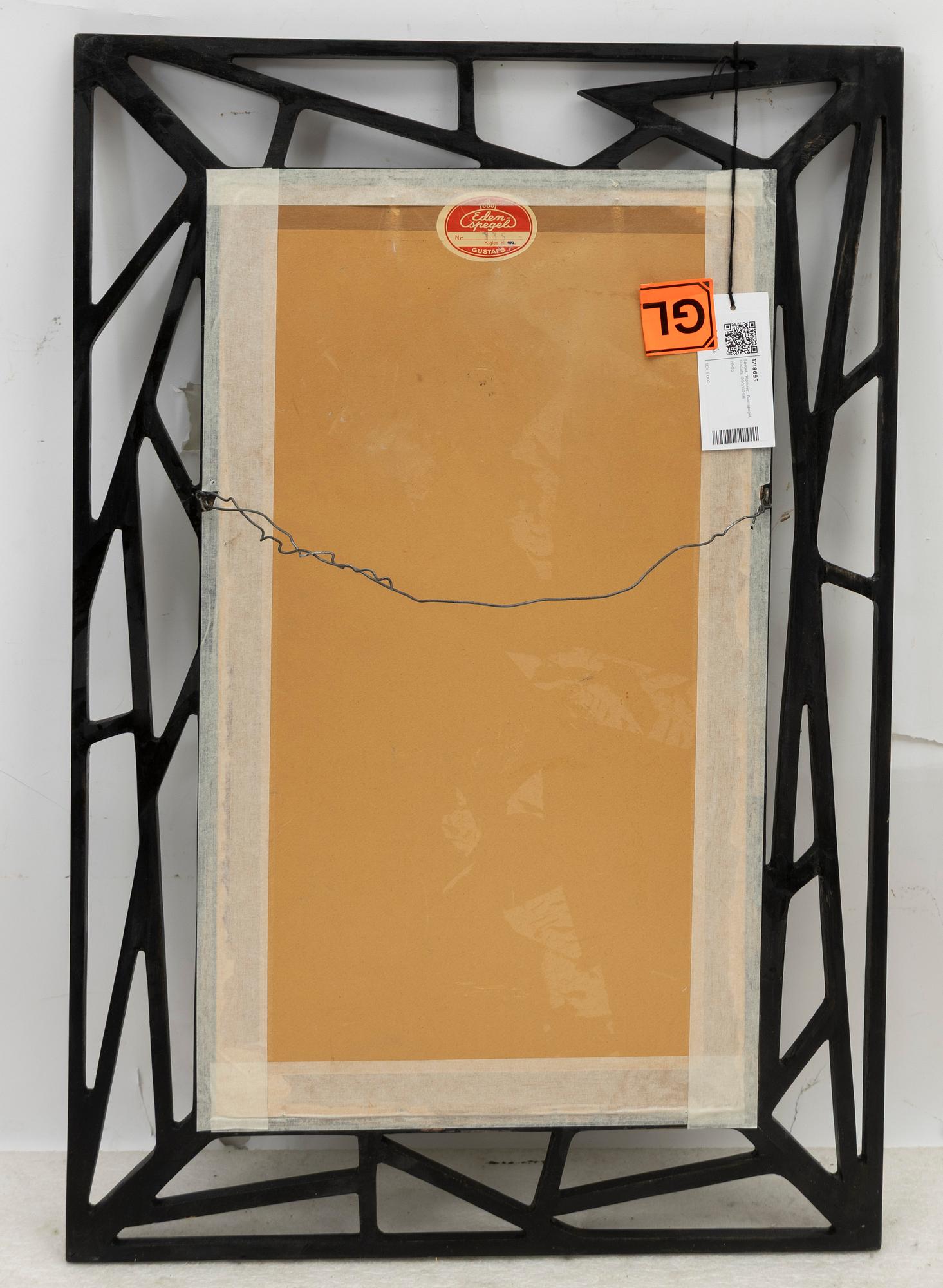 Mirror, 'Konkret', Eden mirror, Gustafs, 1950s/60s.