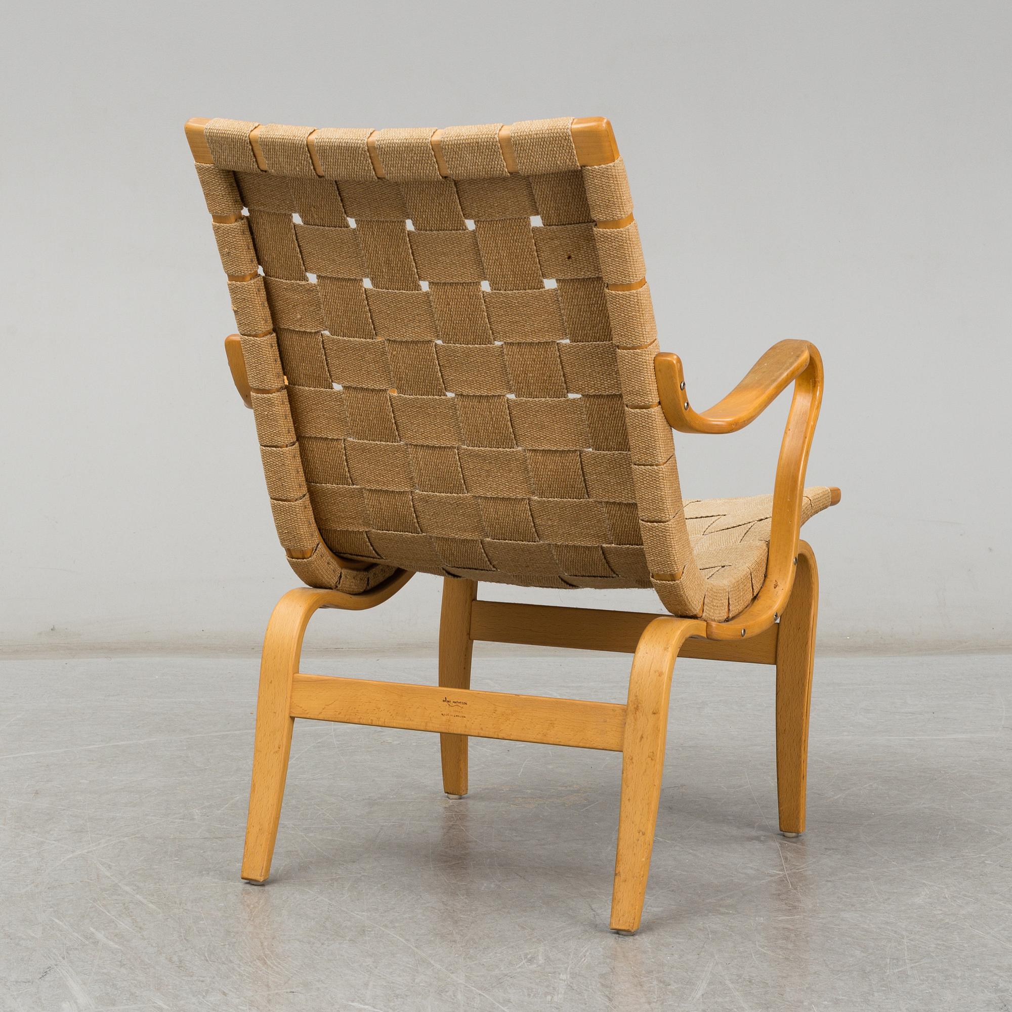 BRUNO MATHSSON, an 'Eva' armchair, Firma Karl Mathsson.