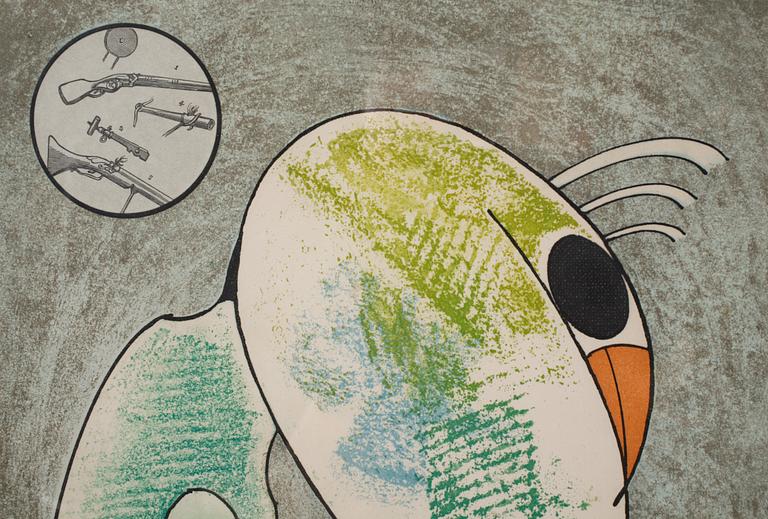 MAX ERNST, etching in colours, signed and numbered 89/100.