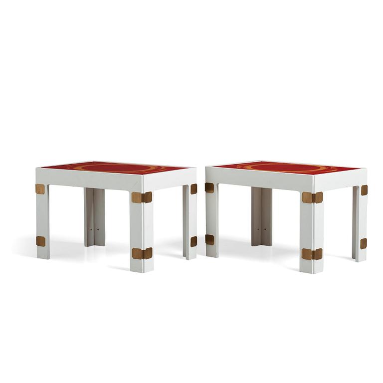 Bra Bohag AB, 'Konsul', a pair of tables, 1960s-1970s.