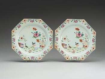 A set of four famille rose serving dishes, Qing dynasty, Qianlong (1736-95).