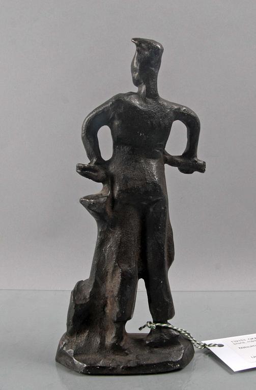 OKÄND KONSTNÄR, patinerad brons, märkt Eskilstuna.