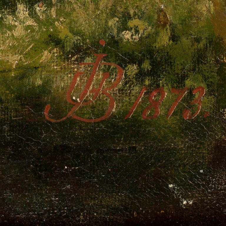 JOHAN ULRIK BREDSDORFF, olja på duk, signerad och daterad 1873.