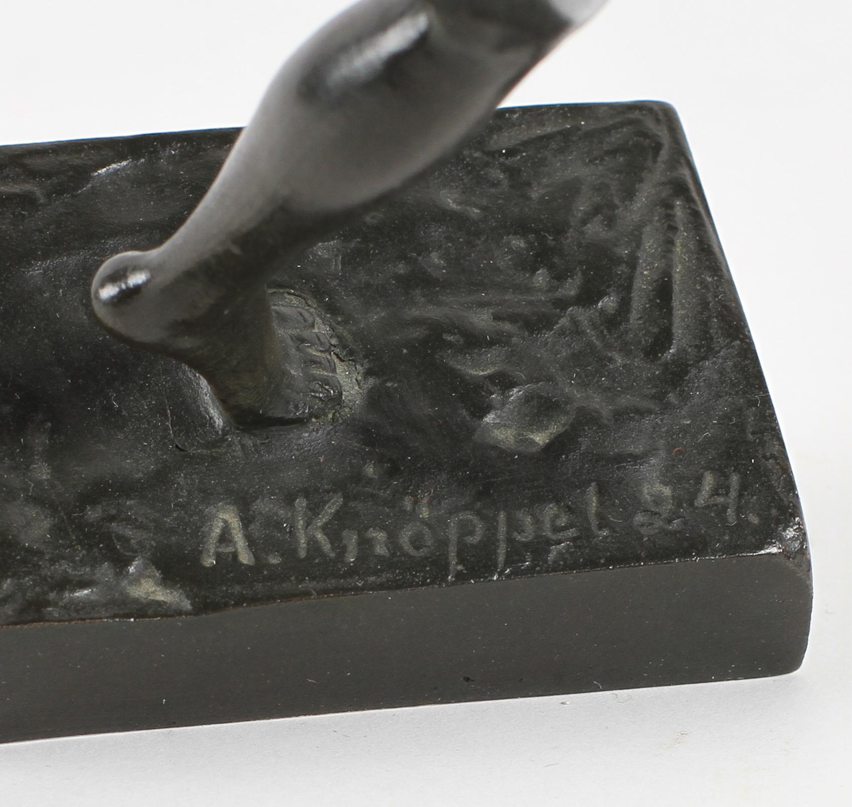 ARVID KNÖPPEL, brons, sign o dat -24.
