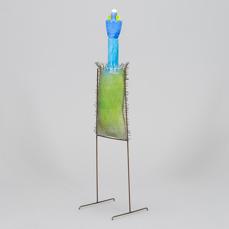 Markku Salo, a glass sculpture, signed Markku Salo Nuutajärvi Notsjö 1991.