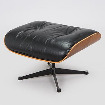 Charles and Ray Eames, a 1960s 'Lounge chair' and stool for Herman Miller.
