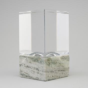 JAN JOHANSSON, a glass sculpture from Orrefors, signed, 2001.