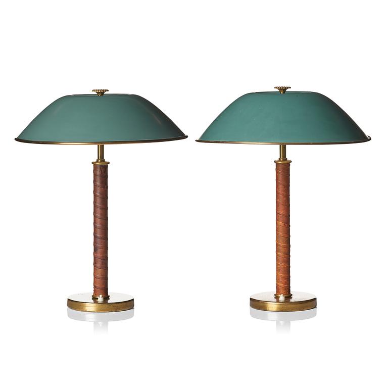 Nordiska Kompaniet, Two Swedish Modern table lamps, Sweden 1940s.