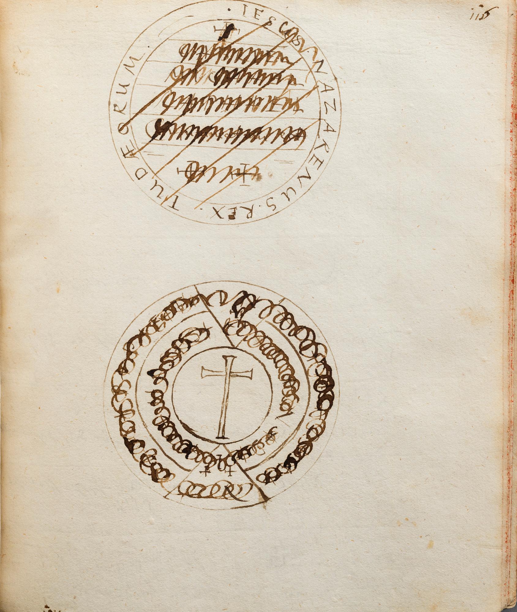 Manuscripts, from Queen Christina's 17th century library,  'Manuscript Medici I'.