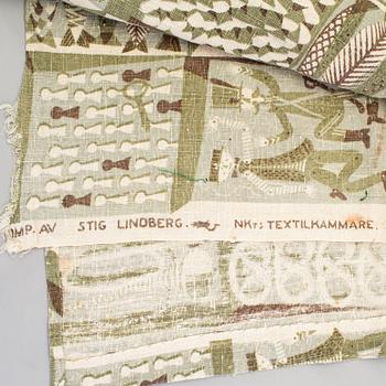 STIG LINDBERG, textile "Sortiment", Ljungbergs textil, 1940/50s.