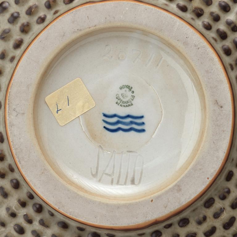 AXEL SALTO, vas av stengods, Royal Copenhagen, Danmark 1954.