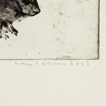 Lars Lerin, "Skogsmus".