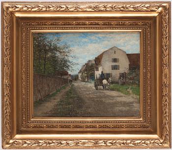 Victor Forssell, Street scene, Visby (possibly St Hansgatan southward).