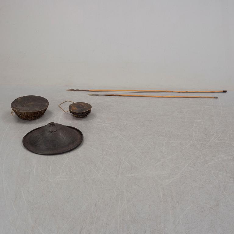 A set of five pcs Africana, 20th century.