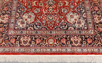 Rug, oriental, silk, approx. 189 x 127 cm.