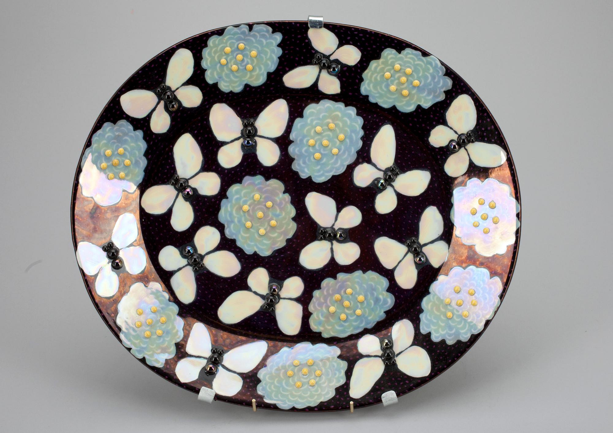 FAT, keramik, "Butterfly" signerad Birger Kaipiainen, numrerad 207/300, Arabia Art made in Finland 1982.