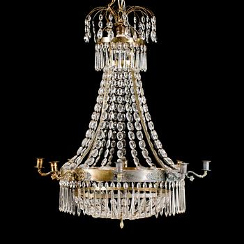 LJUSKRONA, empire, 1800-talets början. Höjd ca 85 cm.