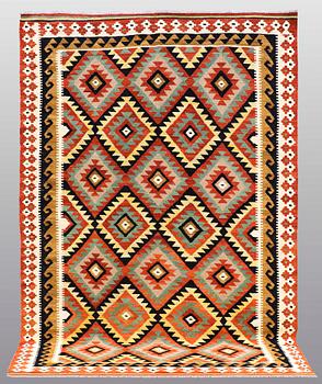 CARPET, Kilim, ca 299 x 198  cm.