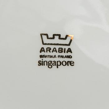 TEEASTIASTO, posliinia, 22 osaa, "Singapore", Arabia, 1970-luku.