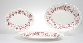 SERVISDELAR, 58 st, "Old Vine", flintgods, Wedgewood, 1900-tal.