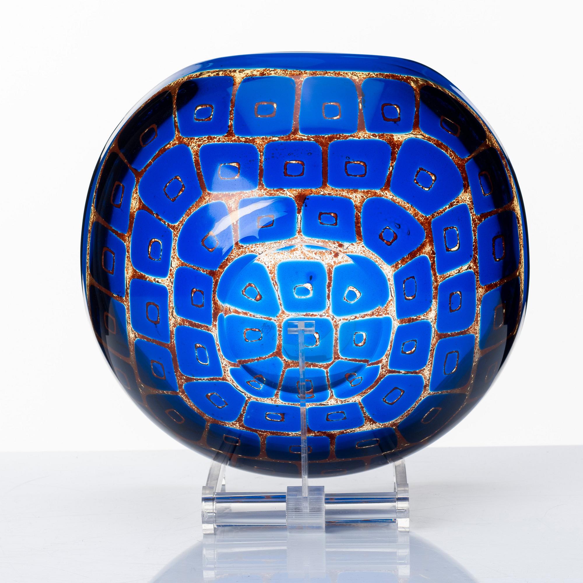 Sven Palmqvist, a "Ravenna" glass bowl, Orrefors, Sweden 1968.
