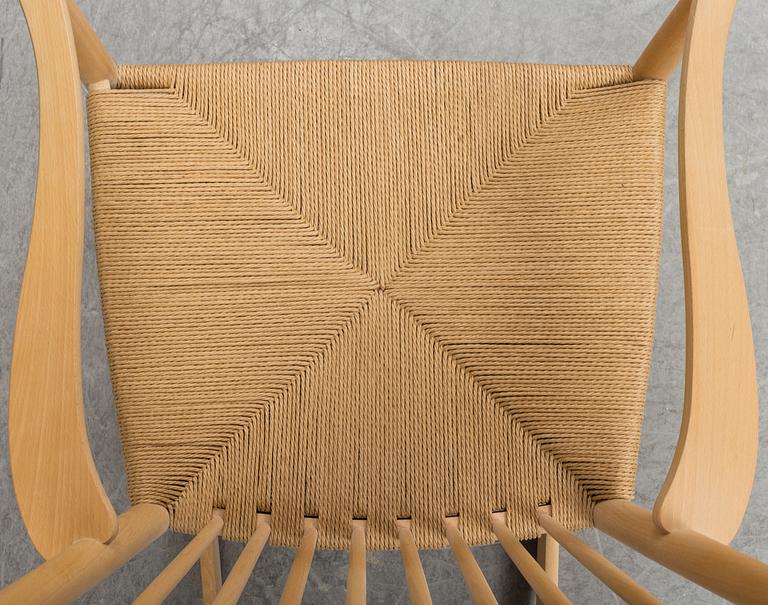HANS J WEGNER, a model J16 rocking chair.