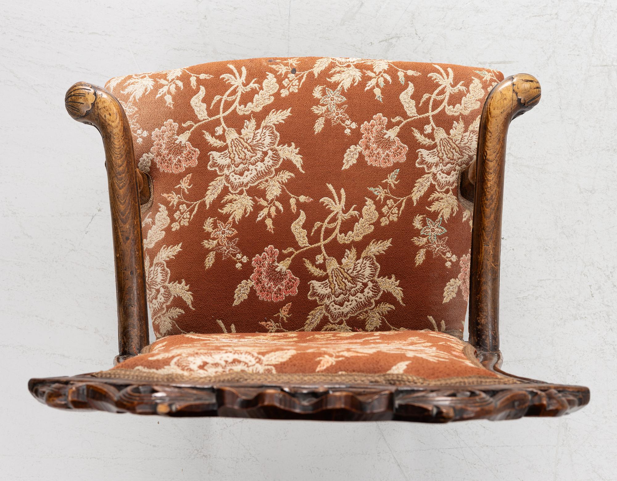 Armchair, Rococo, mid-18th century.