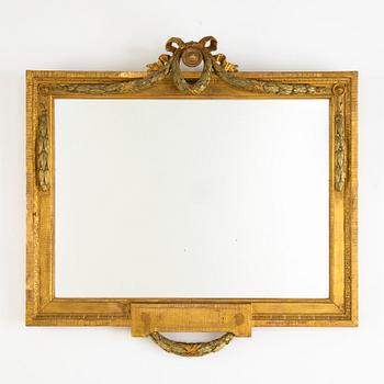 A gilt wood, Gustavian mirror, late 18th Century.