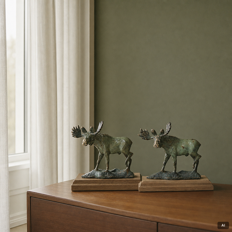 Torbjörn Forsberg, Moose bulls, 2 pcs.