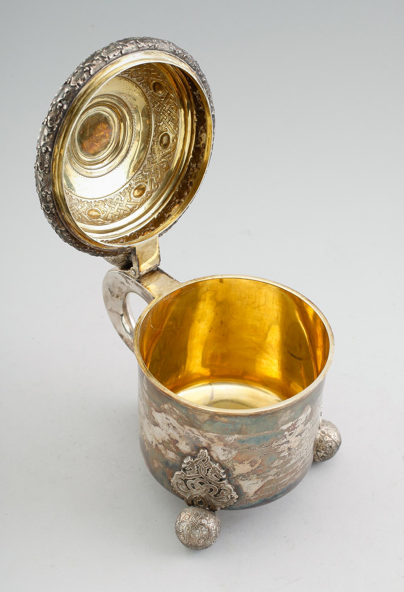 STOP, silver, GAB, Stockholm 1919. Vikt ca 1019 gram.