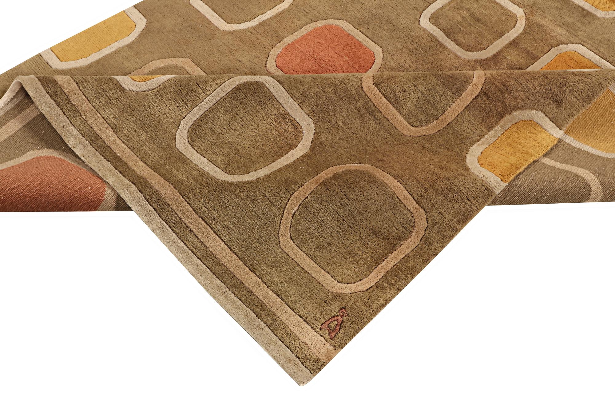 Matta, tuftad, Nepal/Tibet, signerad Å, ca 230 x 170 cm.