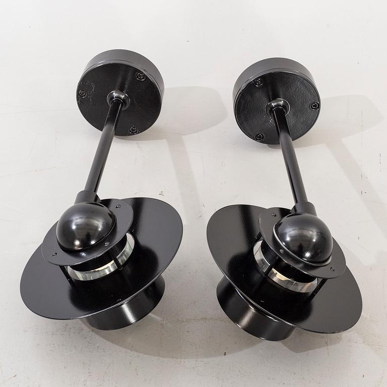 A pair of LOUIS POULSEN outdoor walllamps. second half of the 20th century.