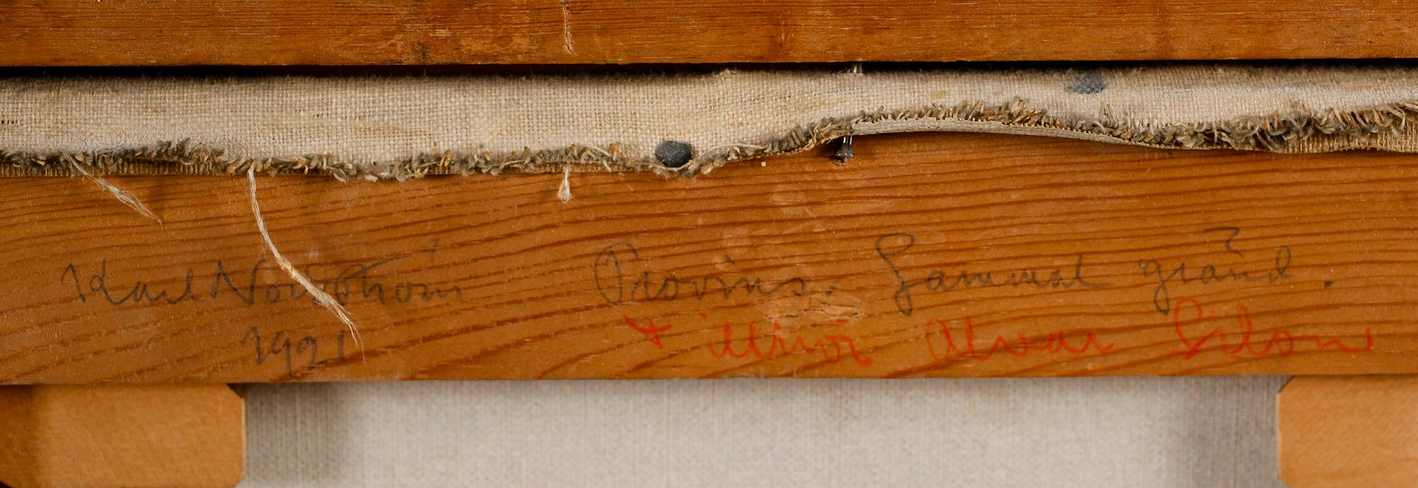 KARL NORDSTRÖM, olja på duk, monogramsignerad.