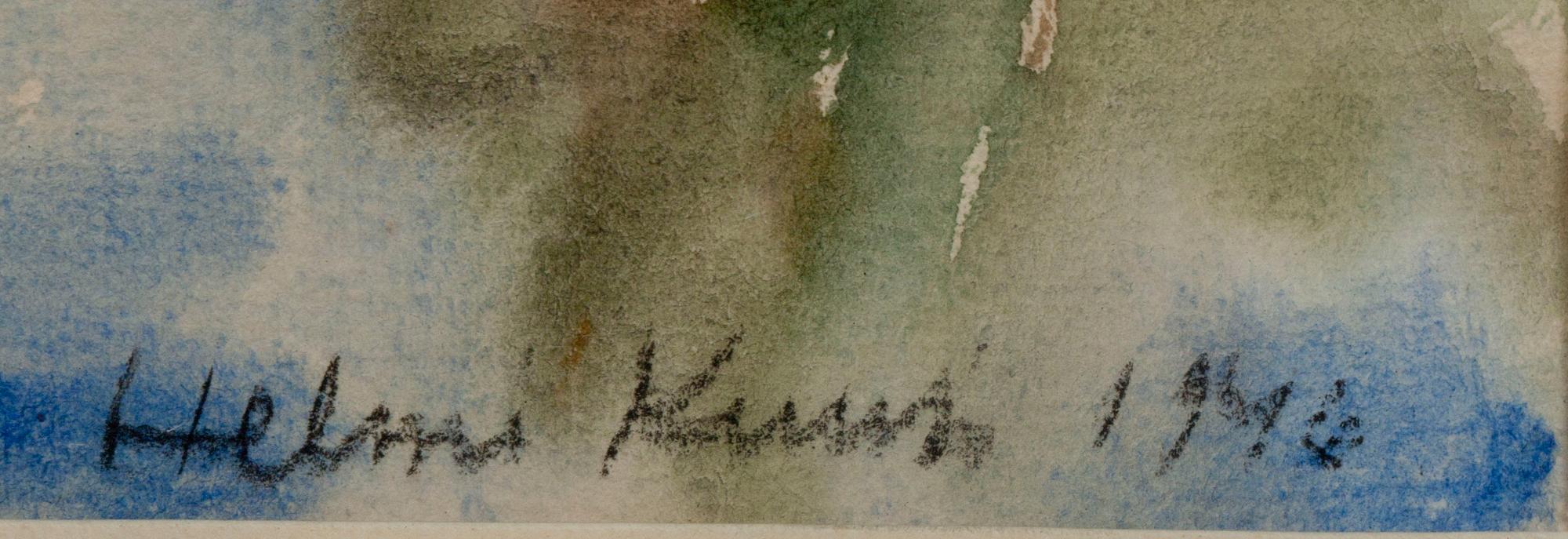 HELMI KUUSI, 2 st. akvareller, signerade och daterade 1946.