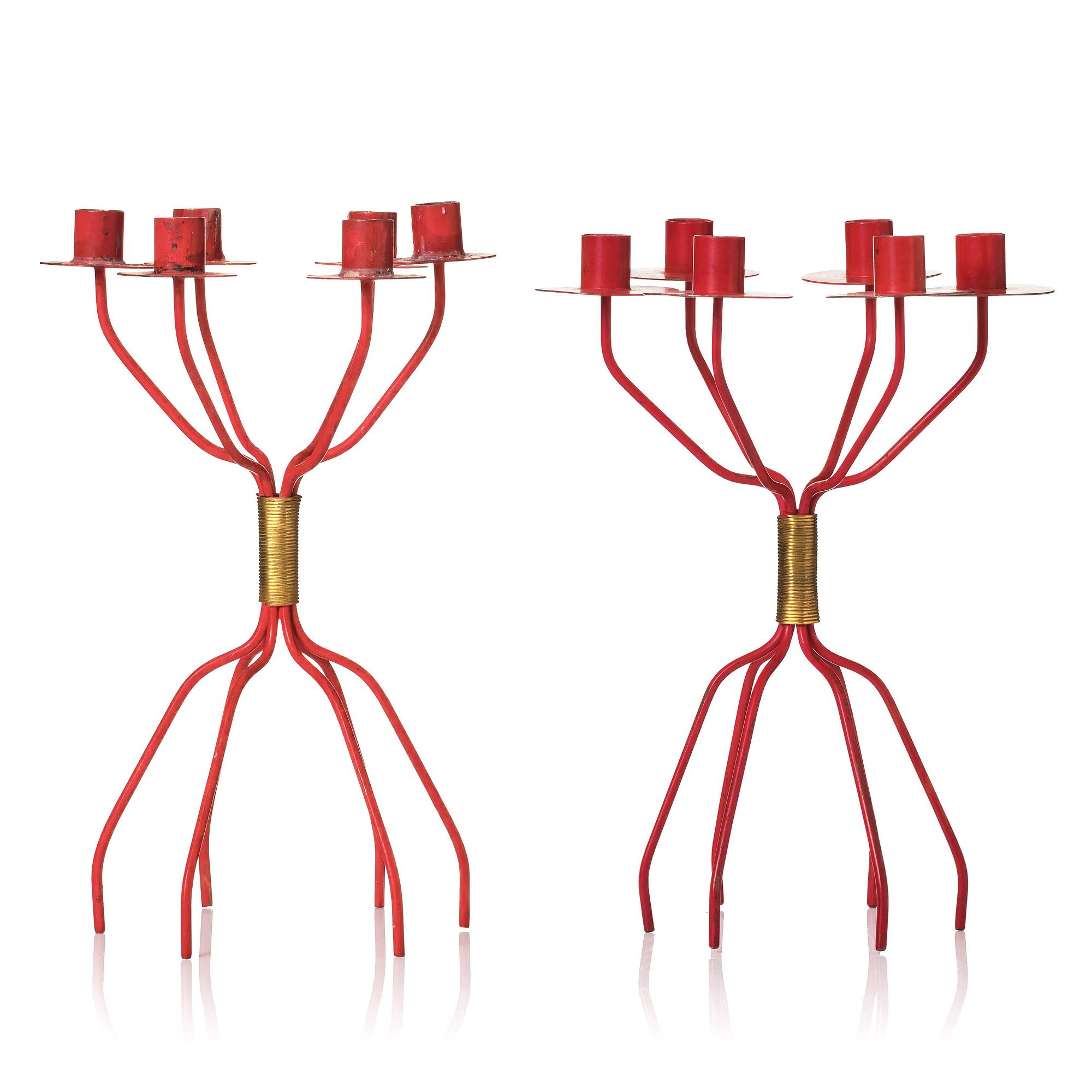 Hans-Agne Jakobsson, kandelabrar 1 par, "S 557", Hans-Agne Jakobsson AB, Åhus, 1950-tal.