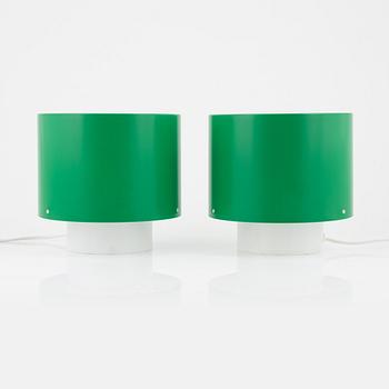 Uno & Östen Kristiansson, a pair of acrylic table lights, Luxus, Vittsjö.