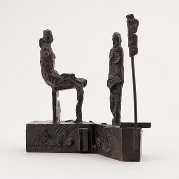 Martin Holmgren, sculpture, bronze, signed and dated -53. Numbered 8/9.