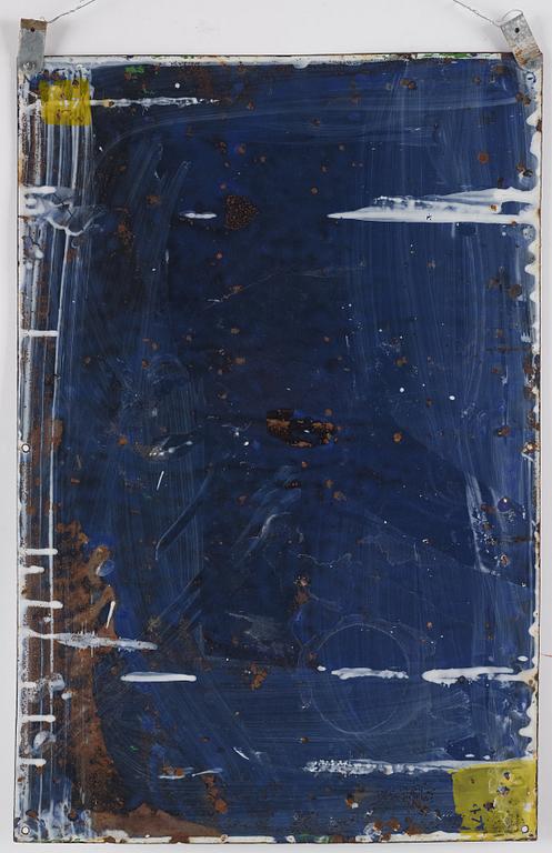 Skylt, emalj, "Lipton's te àr det Finaste i Werlden", Chromo Wolverhampton, England, tidigt 1900-tal.