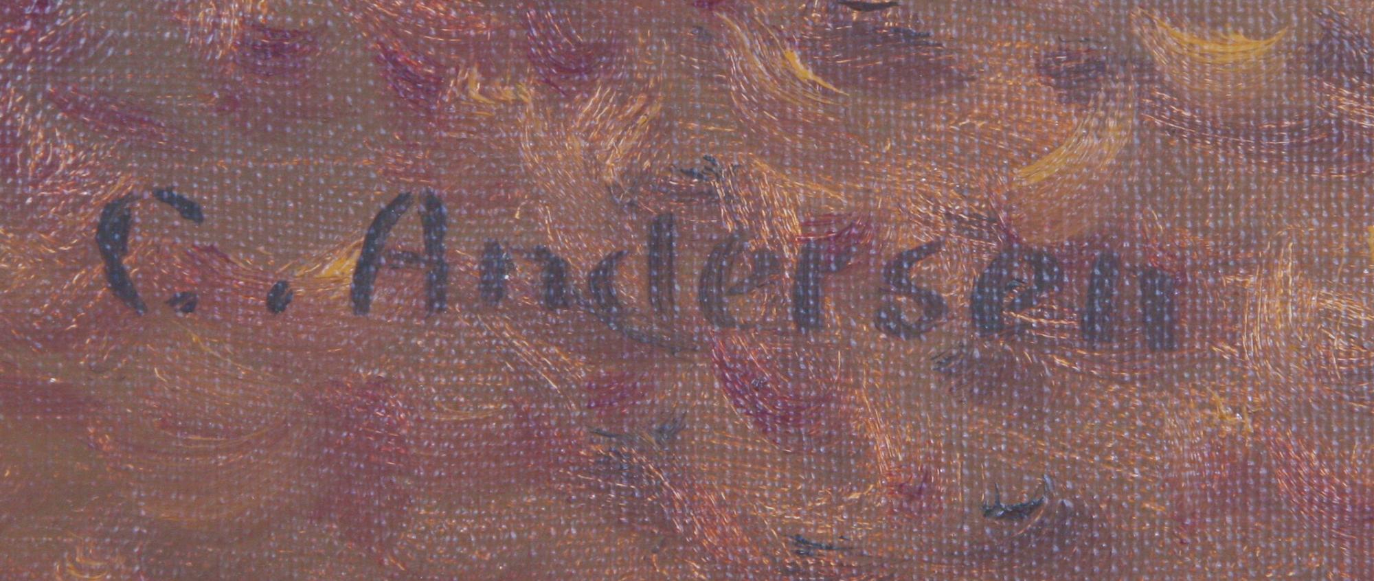 CARL ANDERSEN, olja på duk, sign.